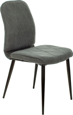 Стул для дома Бюрократ KF-3_2 комплект 2шт серый Alfa 44 металл черный на ножках (KF-3/ALFA44_2), купить в Сыктывкаре