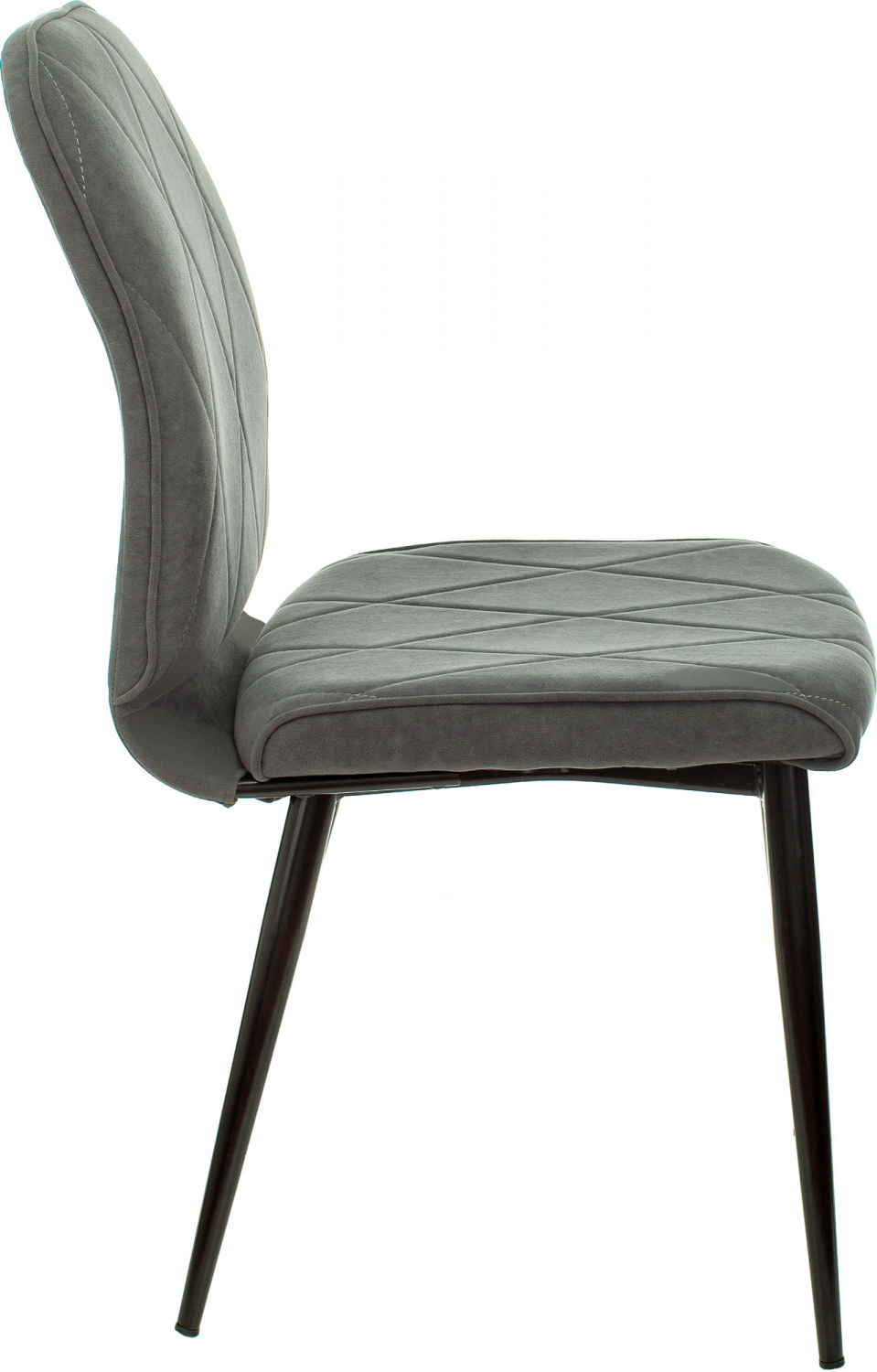 Стул для дома Бюрократ KF-3_2 комплект 2шт серый Alfa 44 металл черный на ножках (KF-3/ALFA44_2) — фото, характеристики, наличие в Сыктывкаре