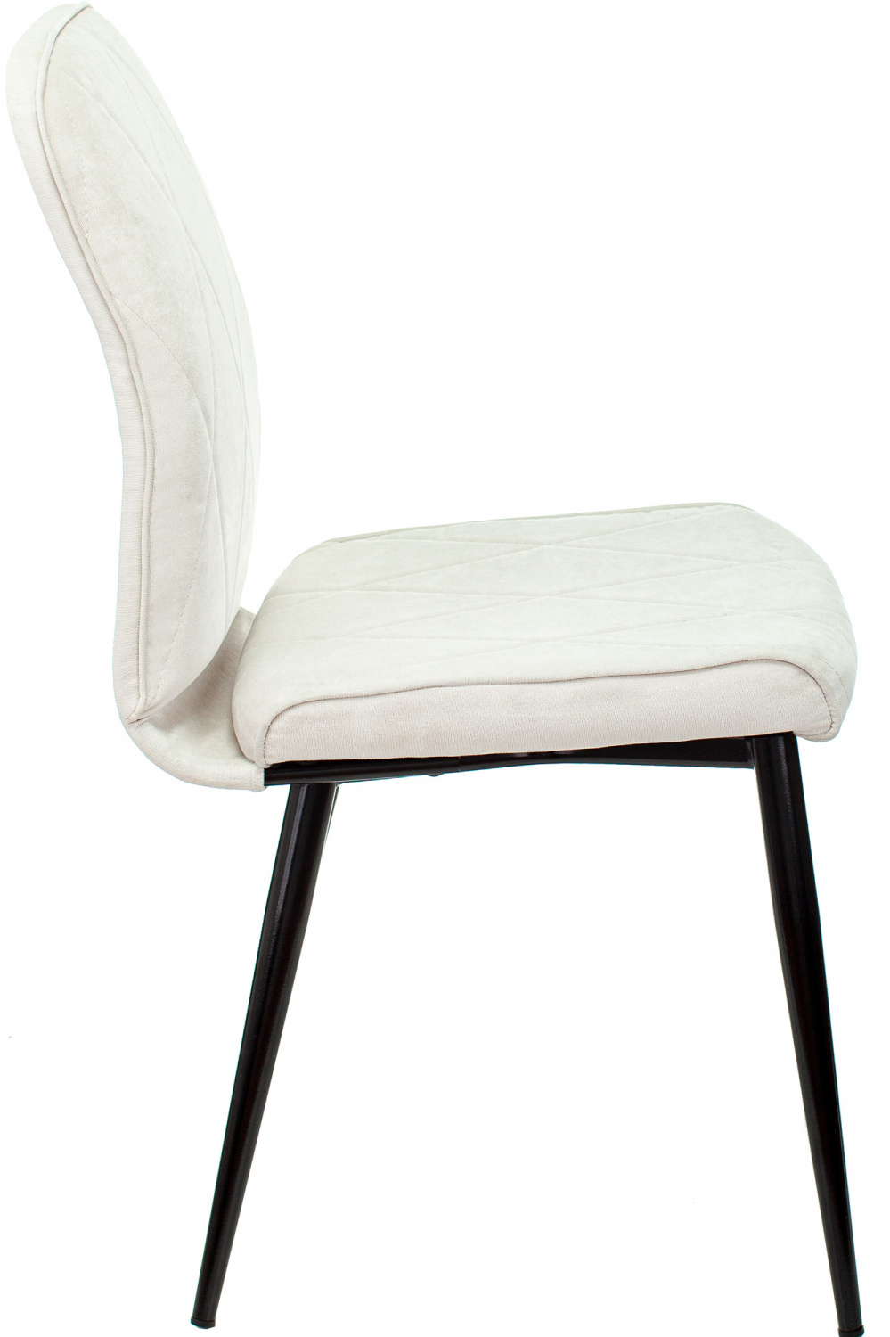 Стул для кухни Бюрократ KF-3_2 комплект 2шт молочный Velvet 20 металл черный на ножках (KF-3/VELV20_2) — фото, характеристики, наличие в Сыктывкаре