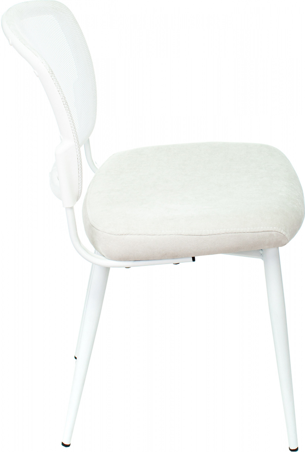 Стул для кухни Бюрократ KF-8W_2 комплект 2шт сетка/ткань белый металл белый на ножках (KF-8W/WHITE_2) — фото, характеристики, наличие в Сыктывкаре