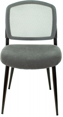 Стул для дома Бюрократ KF-8_2 комплект 2шт сетка/ткань серый металл черный на ножках (KF-8/GREY_2), купить в Сыктывкаре