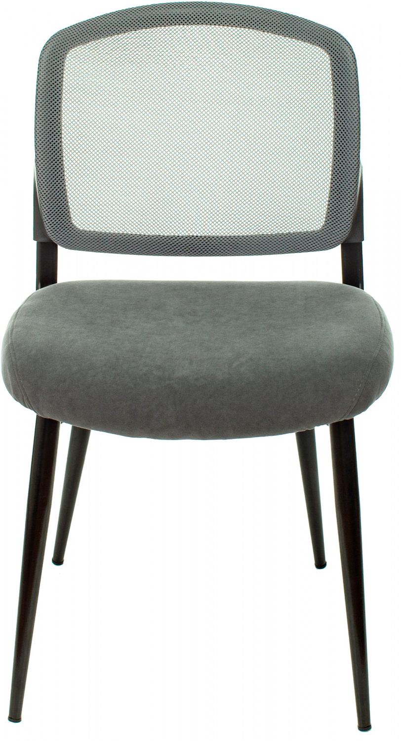 Стул для дома Бюрократ KF-8_2 комплект 2шт сетка/ткань серый металл черный на ножках (KF-8/GREY_2) — фото, характеристики, наличие в Сыктывкаре