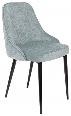 Стул для кухни Бюрократ KF-5_2 комплект 2шт серо-голубой Light 28 металл черный на ножках (KF-5/LT28_2), купить в Сыктывкаре