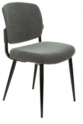 Стул для дома Бюрократ KF-8_2 комплект 2шт серый Alfa 44 металл черный на ножках (KF-8/FABRIC/GREY_2), купить в Сыктывкаре