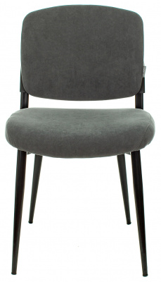 Стул для дома Бюрократ KF-8_2 комплект 2шт серый Alfa 44 металл черный на ножках (KF-8/FABRIC/GREY_2), купить в Сыктывкаре