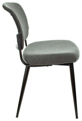 Стул для дома Бюрократ KF-8_2 комплект 2шт серый Alfa 44 металл черный на ножках (KF-8/FABRIC/GREY_2), купить в Сыктывкаре