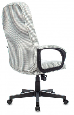 Кресло руководителя Бюрократ T-898 серый Morris-1 гусин.лапка крестов. пластик черный, купить в Сыктывкаре