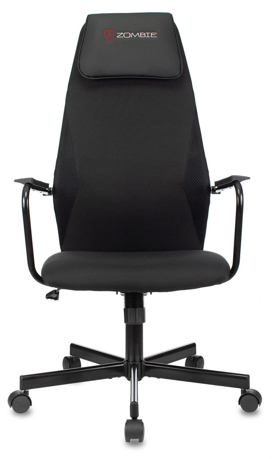 Кресло игровое Zombie ONE черный с подголов. крестов. металл, купить в Сыктывкаре