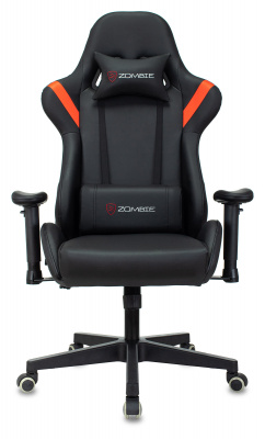 Кресло игровое Zombie Formula черный/красный эко.кожа крестов. пластик черный, купить в Сыктывкаре