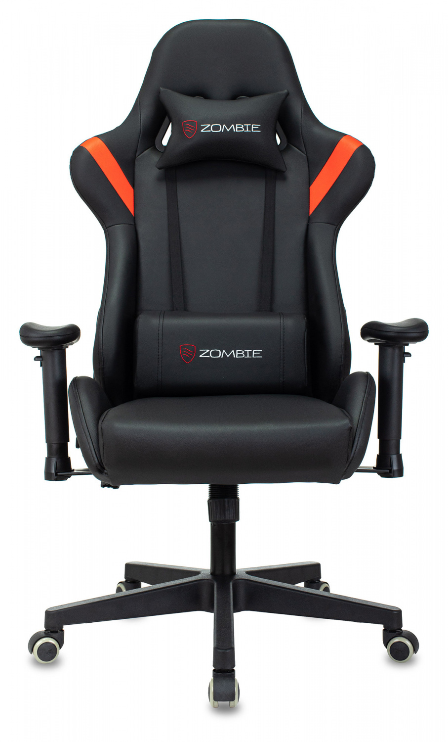 Кресло игровое Zombie Formula черный/красный эко.кожа крестов. пластик черный — фото, характеристики, наличие в Сыктывкаре