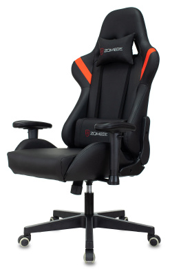 Кресло игровое Zombie Formula черный/красный эко.кожа крестов. пластик черный, купить в Сыктывкаре