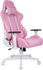 Кресло игровое Zombie Neo розовый эко.кожа крестов. пластик пластик белый — фото, характеристики, наличие в Сыктывкаре