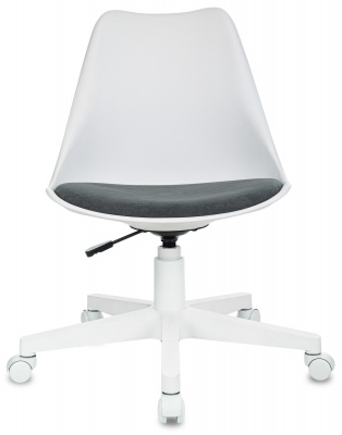 Кресло Бюрократ CH-W333 белый сиденье серый Alfa 44 крестов. пластик пластик белый, купить в Сыктывкаре