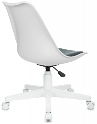 Кресло Бюрократ CH-W333 белый сиденье серый Alfa 44 крестов. пластик пластик белый, купить в Сыктывкаре