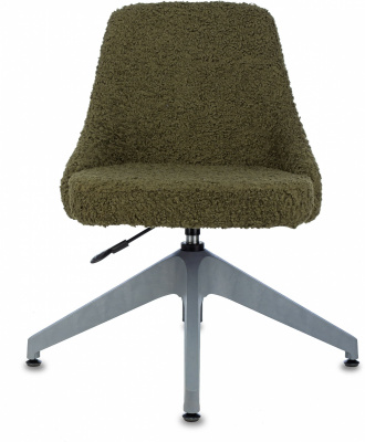 Кресло Бюрократ CH-340GLZ хаки экомех крестов.4-луч. пластик пластик серый, купить в Сыктывкаре