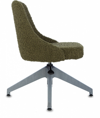 Кресло Бюрократ CH-340GLZ хаки экомех крестов.4-луч. пластик пластик серый, купить в Сыктывкаре