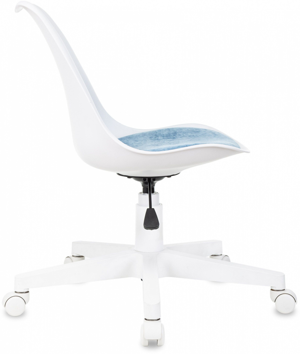 Кресло Бюрократ CH-W333 белый сиденье голубой Velvet 86 крестов. пластик пластик белый — фото, характеристики, наличие в Сыктывкаре