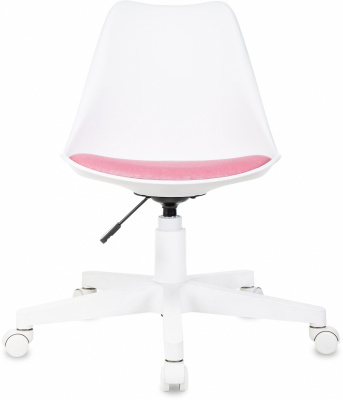 Кресло Бюрократ CH-W333 белый сиденье розовый Velvet 36 крестов. пластик пластик белый, купить в Сыктывкаре