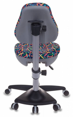 Кресло детское Бюрократ KD-2 синий карандаши крестов. пластик, купить в Сыктывкаре