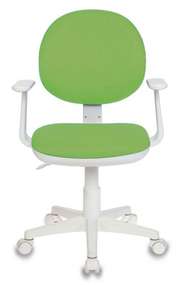 Кресло детское Бюрократ Ch-W356AXSN салатовый 15-118 крестов. пластик пластик белый, купить в Сыктывкаре