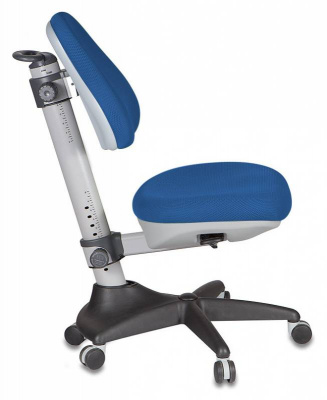 Кресло детское Бюрократ KD-2 синий TW-10 крестов. пластик, купить в Сыктывкаре