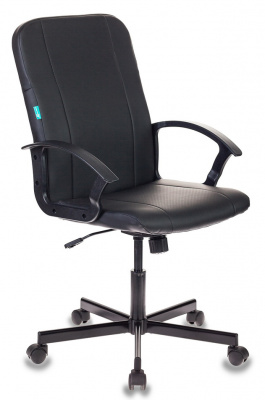 Кресло Бюрократ CH-551 черный Leather Black эко.кожа крестов. металл черный