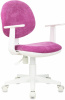 Кресло детское Бюрократ CH-W356AXSN малиновый Light-15 крестов. пластик пластик белый