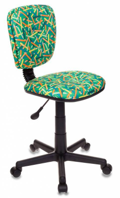 Кресло детское Бюрократ CH-204NX зеленый карандаши крестов. пластик