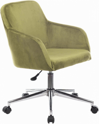 Кресло Бюрократ CH-380SL фисташковый Italia 12 крестов. металл хром