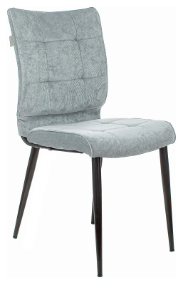 Стул для дома Бюрократ KF-4 серо-голуб. Light 28 металл черный на ножках (KF-4/LT28)