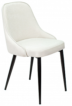 Стул для дома Бюрократ KF-5 молочный Velvet 20 металл черный на ножках (KF-5/VELV20)