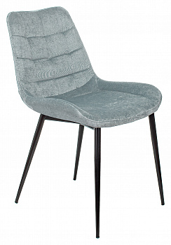 Стул для кухни Бюрократ KF-6 серо-голубой Light 28 металл черный на ножках (KF-6/LT28)