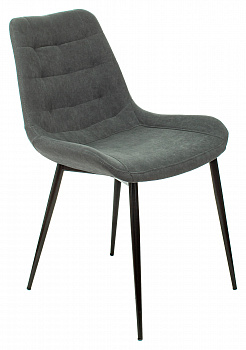 Стул для кухни Бюрократ KF-6 серый металл черный на ножках (KF-6/ALFA44)