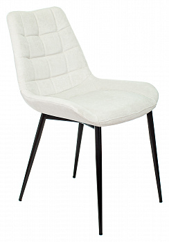 Стул для дома Бюрократ KF-6 молочный Velvet 20 металл черный на ножках (KF-6/VELV20)