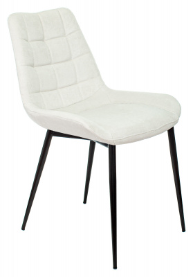 Стул для дома Бюрократ KF-6 молочный Velvet 20 металл черный на ножках (KF-6/VELV20)