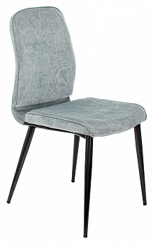 Стул для дома Бюрократ KF-3 серо-голуб. Light 28 металл черный на ножках (KF-3/LT28)