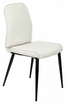 Стул для кухни Бюрократ KF-3 молочный Velvet 20 металл черный на ножках (KF-3/VELV20)