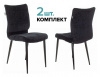 Стул для дома Бюрократ KF-4_2 комплект 2шт черный Light 20 металл черный на ножках (KF-4/LT20_2)
