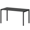 Стол на металлокаркасе Смарт СМС25-П-14К.73.Пр25 Графит/Антрацит (1400x730x750)