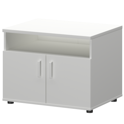 Тумба для оргтехники Смарт СМТ-2ДН  Белый (800x600x625)