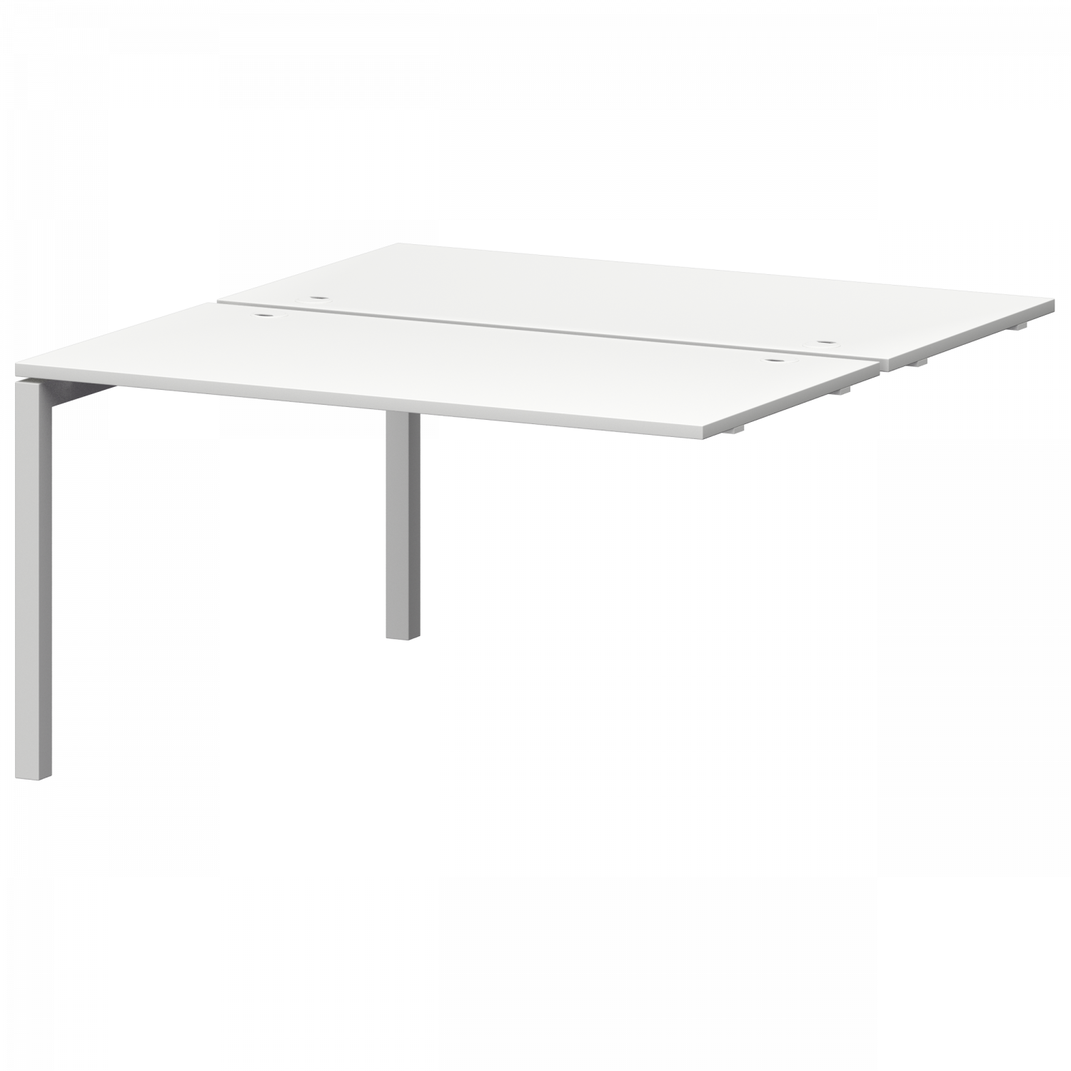 Модуль двойной универсальный на металлокаркасе Смарт СМС2-П-14К.149Э.Пр50 Белый/Белый (1400x1496x750)