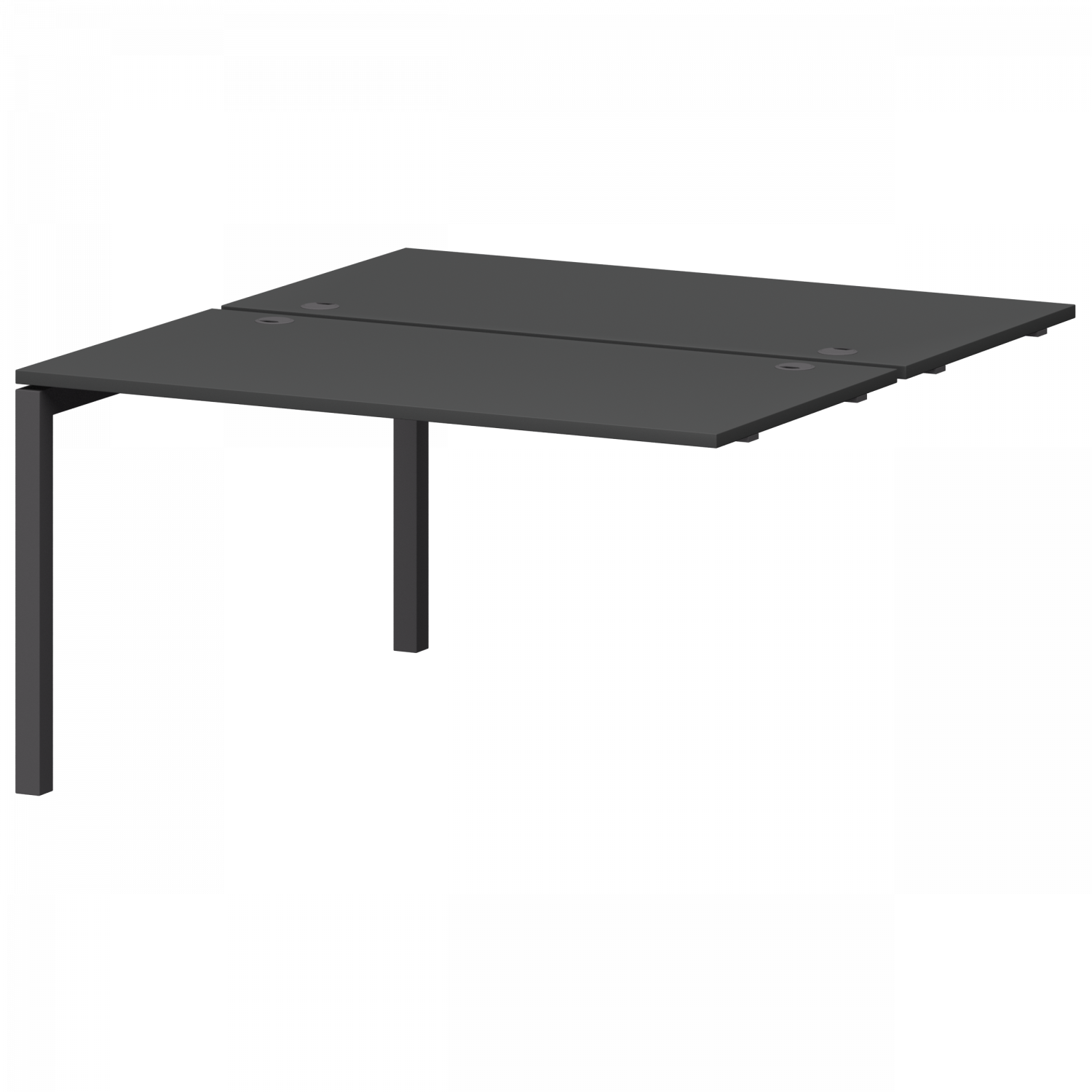 Модуль двойной универсальный на металлокаркасе Смарт СМС2-П-14К.149Э.Пр50 Графит/Антрацит (1400x1496x750)