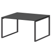 Стол переговорный на металлокаркасе Смарт СМСП-О-14.123.Пр25 Графит/Антрацит (1400x1236x750)