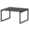 Стол переговорный на металлокаркасе Смарт СМСП-О-16.123.Пр50 Графит/Антрацит (1600x1236x750)