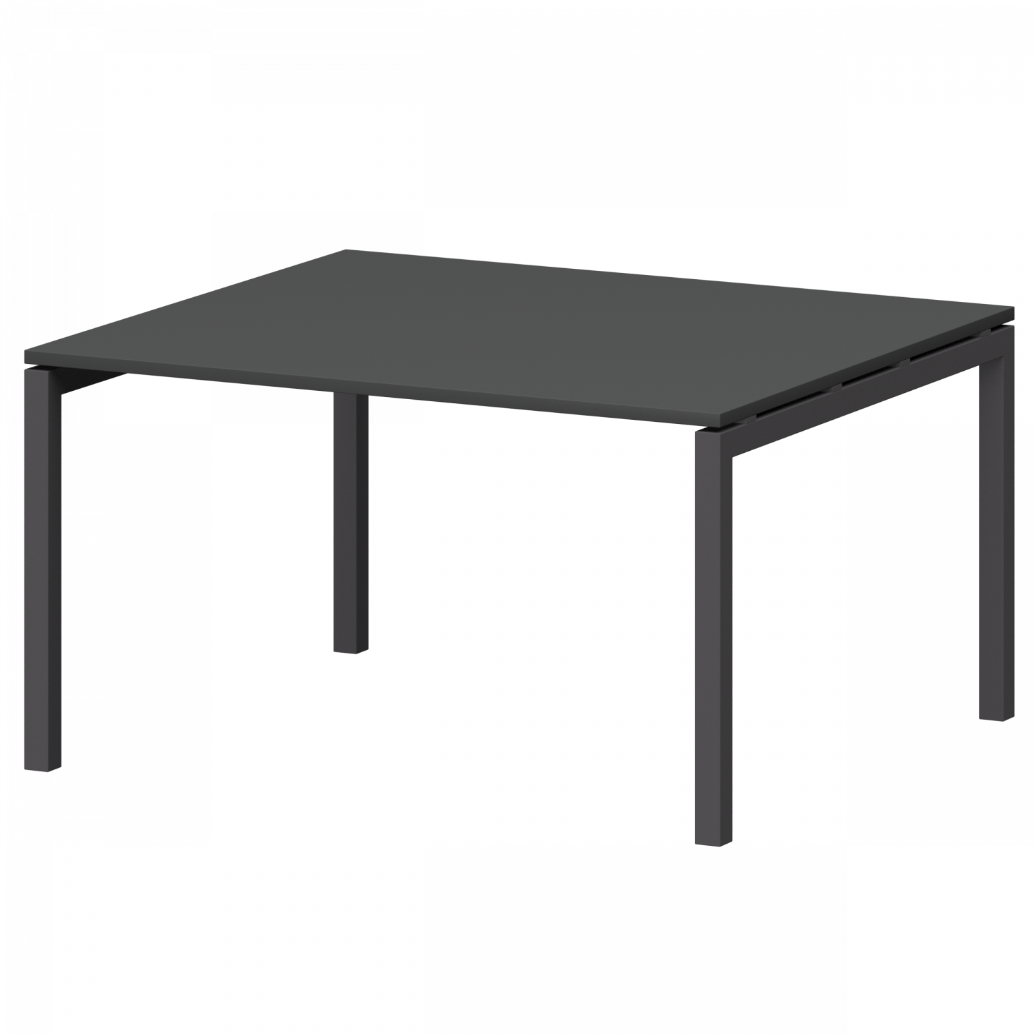 Стол переговорный на металлокаркасе Смарт СМСП-П-12.123.Пр50 Графит/Антрацит (1200x1236x750)