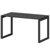 Стол на металлокаркасе Смарт СМС25-О-14К.73.Пр50 Графит/Антрацит (1400x730x750)