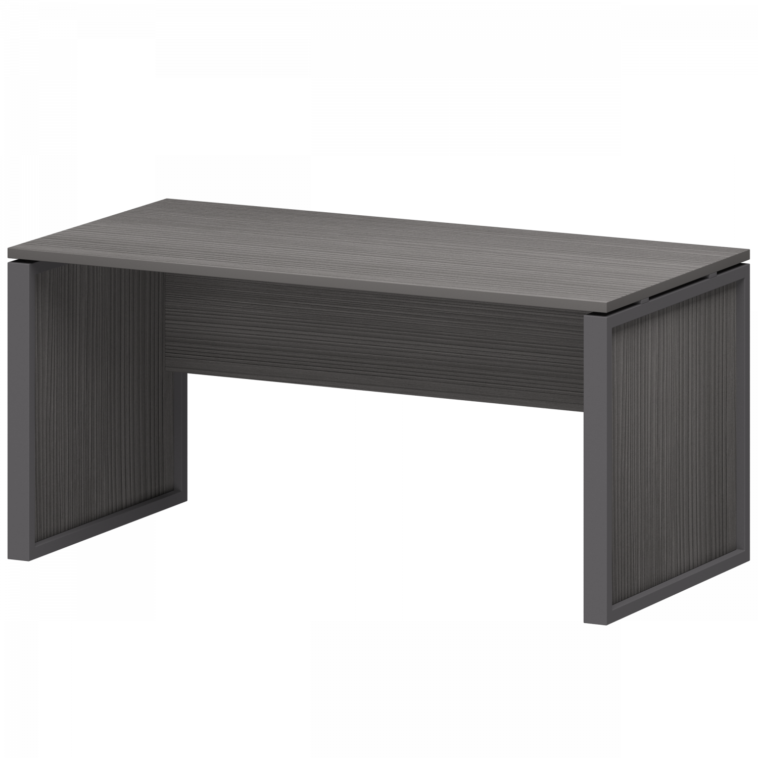 Стол руководителя Аргентум-М НТМ-160 Лиственница/Антрацит (1600x800x750)