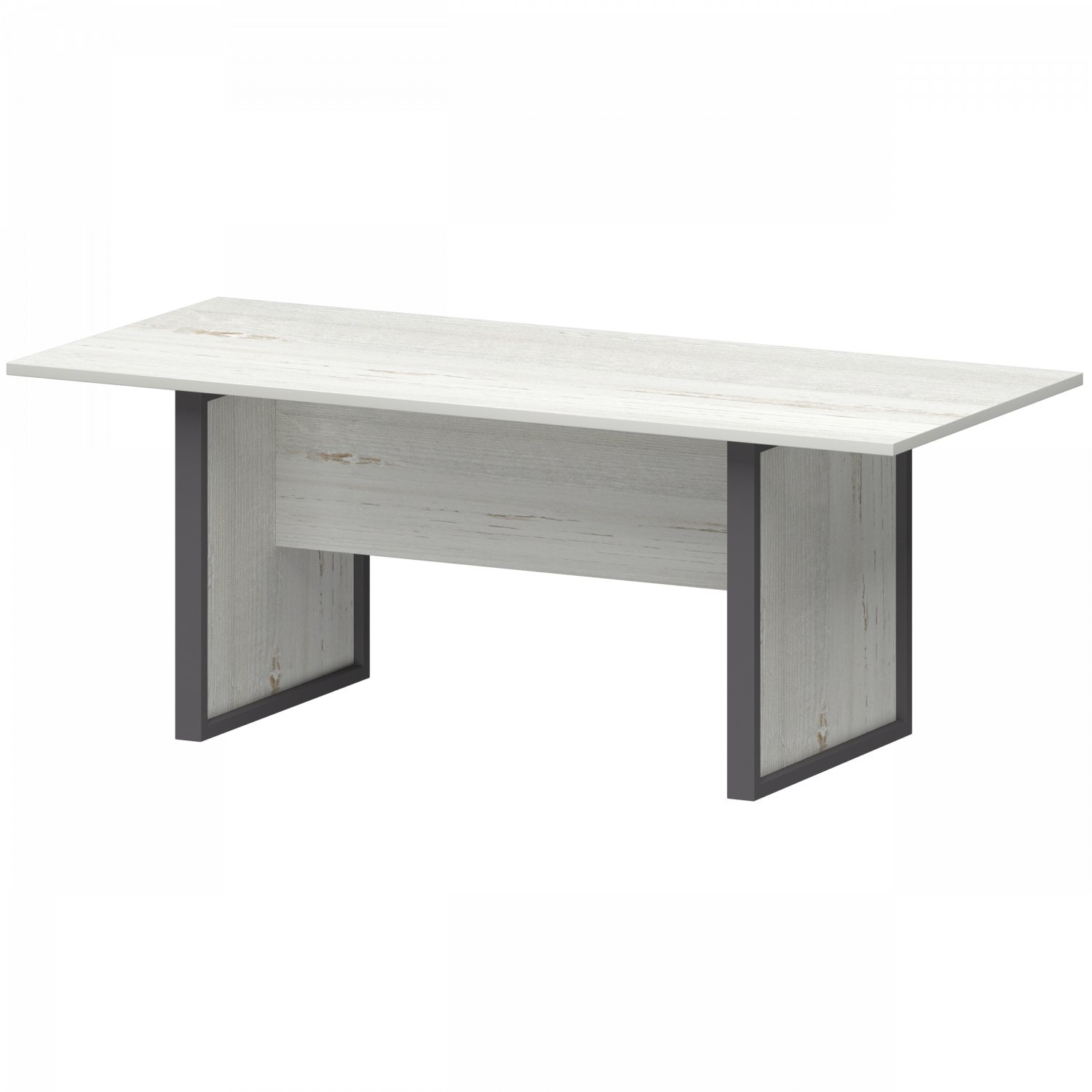 Стол  заседаний Аргентум-М НТМ-200.90 Сосна винтер/Антрацит (2000x900x750)