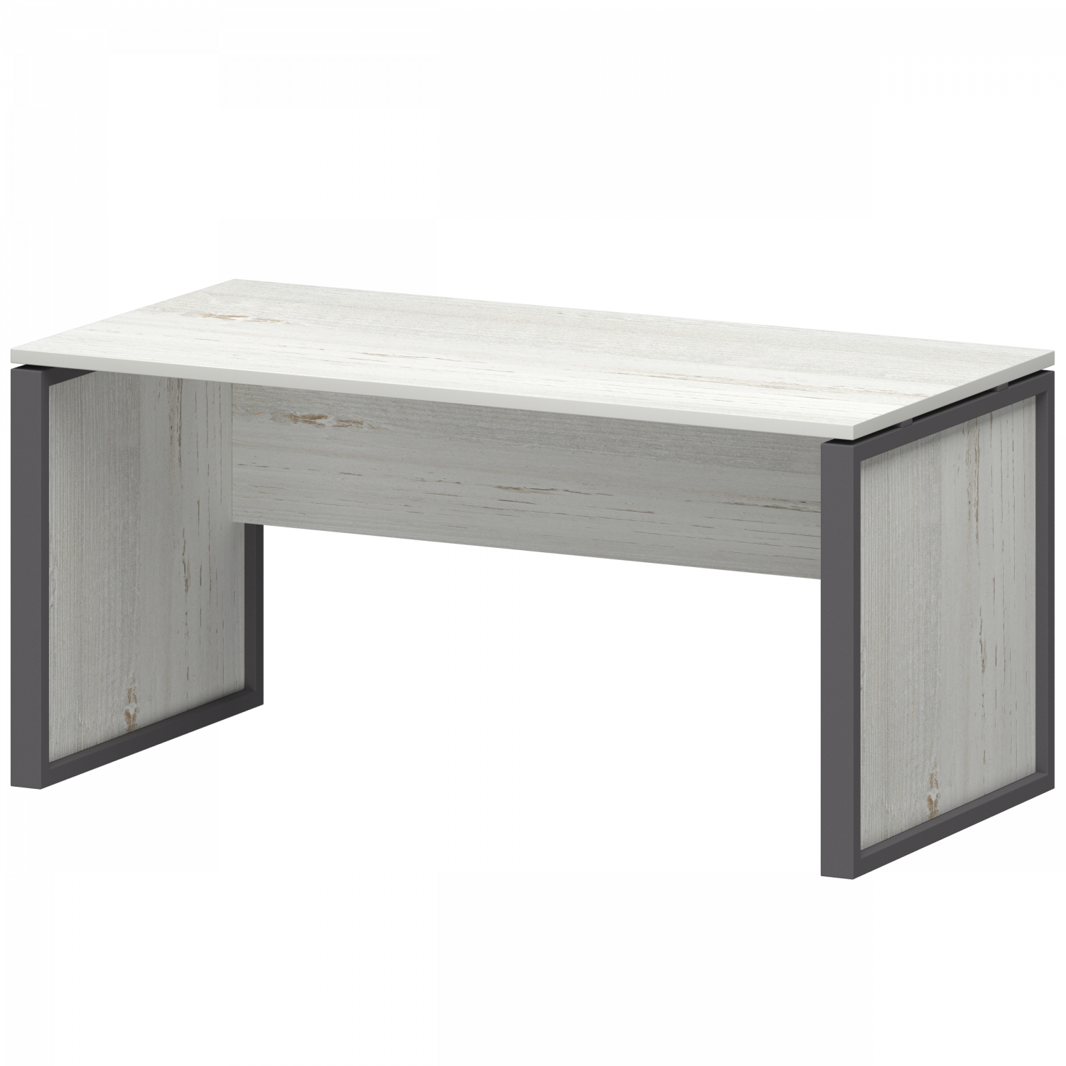 Стол руководителя Аргентум-М НТМ-160 Сосна винтер/Антрацит (1600x800x750)