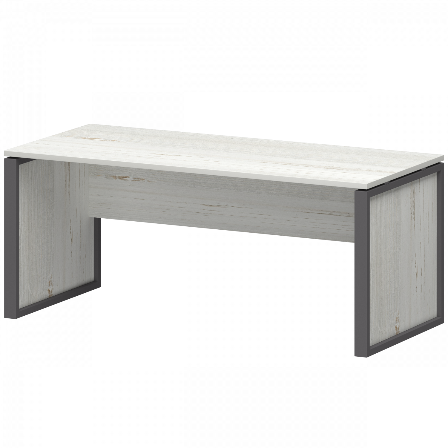 Стол руководителя Аргентум-М НТМ-180 Сосна винтер/Антрацит (1800x800x750)